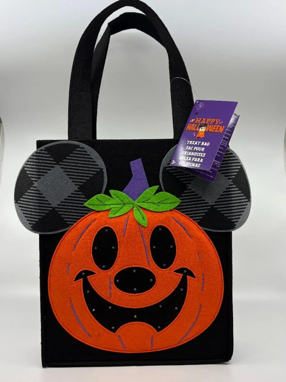 Disney Mickey Mouse Jack-o'-Lantern *LIGHT UP* Halloween Exclusive Treat Bag